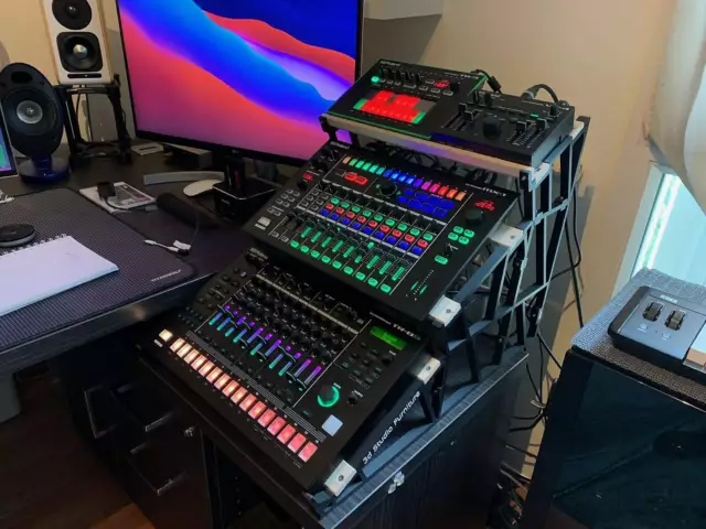 Stand Roland TR8S, MX1 & Roland TB3, VT4 - 3dstudiofurniture