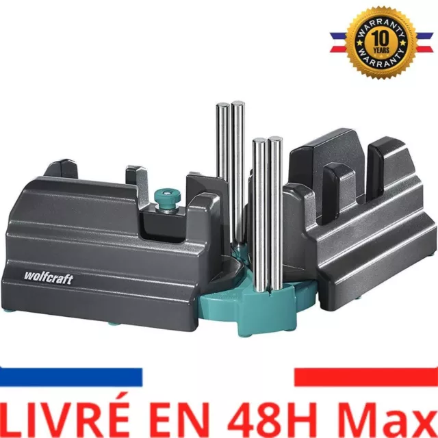 wolfcraft 6948200 Fausse Equerre et Boite à Onglets I Produit 2 en 1 pour des pl