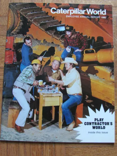 1980 Caterpillar World Employee Magazine - Board Game Contractors World
