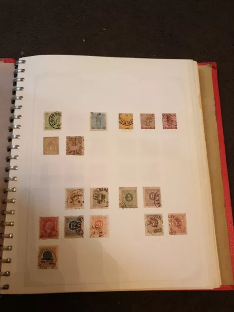 Sweden Sverige 19th Century Onwards in Album 1132 Stamps High Cat Value