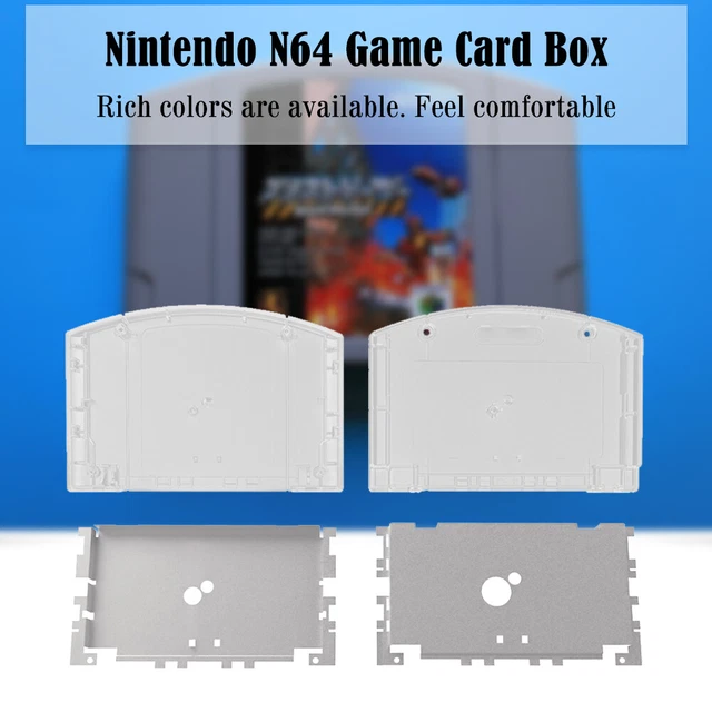 FOR N64 CART Shell Game Console Cases Replacement (US Transparent White