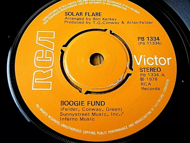 Solar Flare - Boogie Fund  7" Vinyl (Ex)