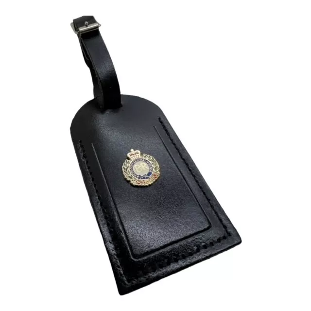 ARMY Personalised ROYAL ENGINEERS Leather Luggage Tag Case Engraved KIT BAG