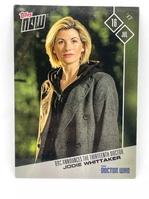 Topps Now Trading Card Doctor Who Jodie Whittaker 13Th Dr