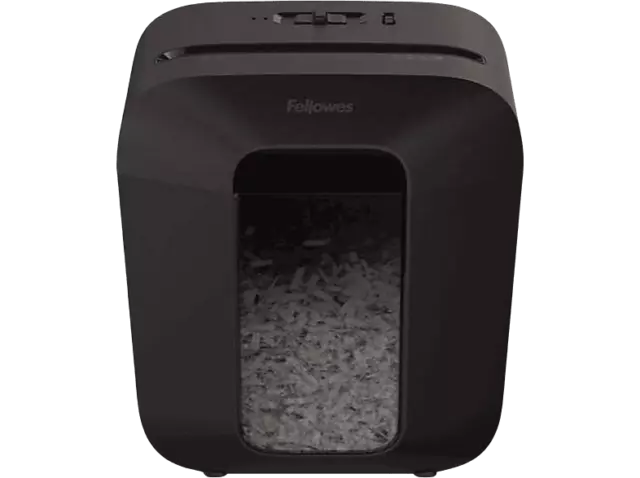 Destructora de papel - Fellowes LX50, Corte en partículas, Negro