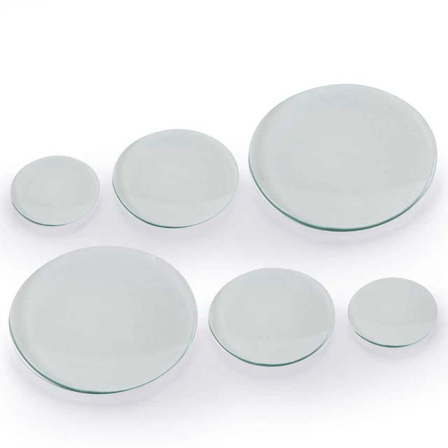 (150 mm x 2, 100 mm x 2, 70 mm x 2)Watch Glass Beaker Cover Set, 6 Pcs Lab Watch