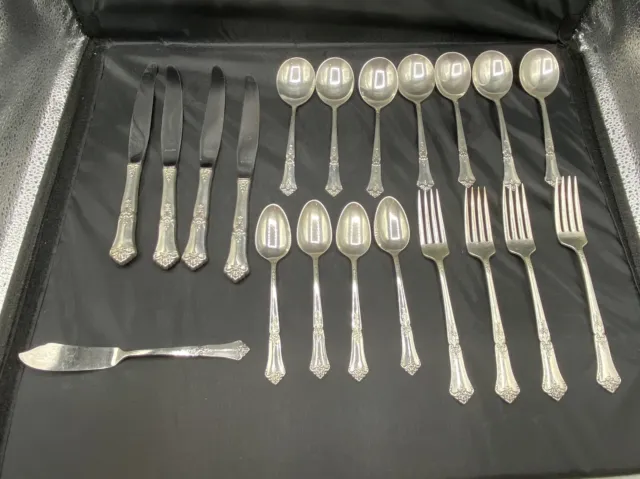 Stately by State House Sterling Silver Flatware 20 Pieces Forks Spoons 1.85 Lbs