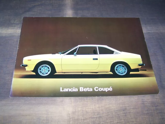 TOPRARITÄT Herrlicher Prospekt Lancia Beta Coupe von 1977 !!!