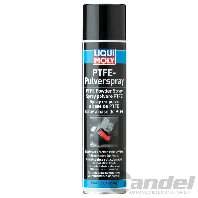 1x 400ml LIQUI MOLY PTFE SPRAY IN POLVERE SPRAY GRASSO SCORREVOLE E SEPARATORE DOSE