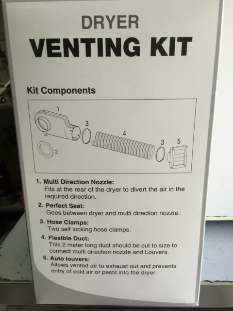 Simpson Ezi Eziset Eziloader  Dryer Vent Kit Flexi Duct Ulx104 Genuine