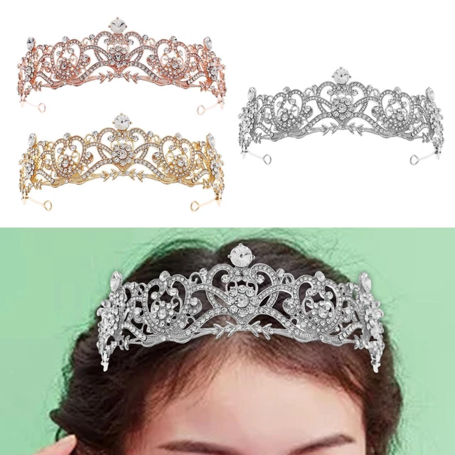 Diadèmes de strass de couronne de mariée pour  d'honneur de