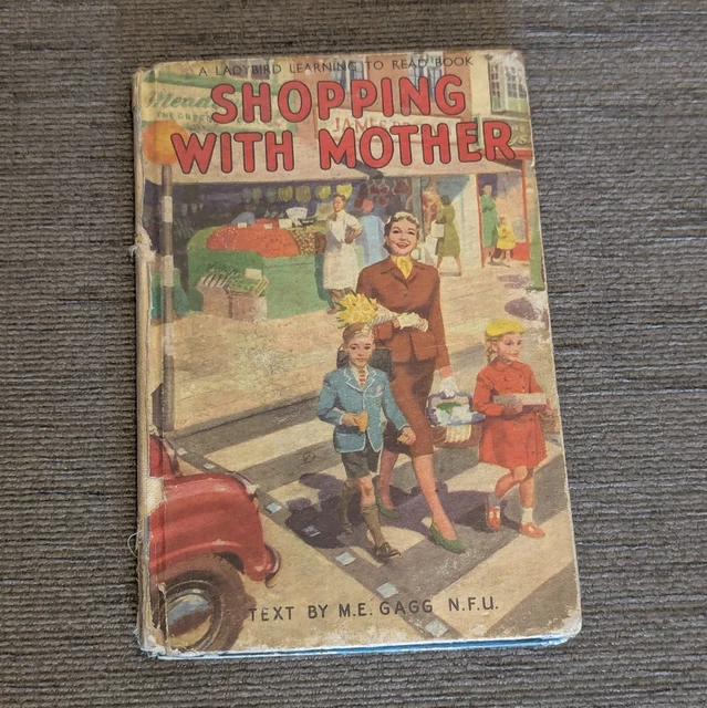 SHOPPING WITH MOTHER Vintage Ladybird Book Series 563 2'6 (1958