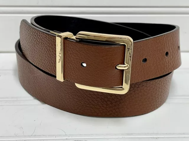 Ralph Lauren Women’s Reversible Leather Belt Brown Black M