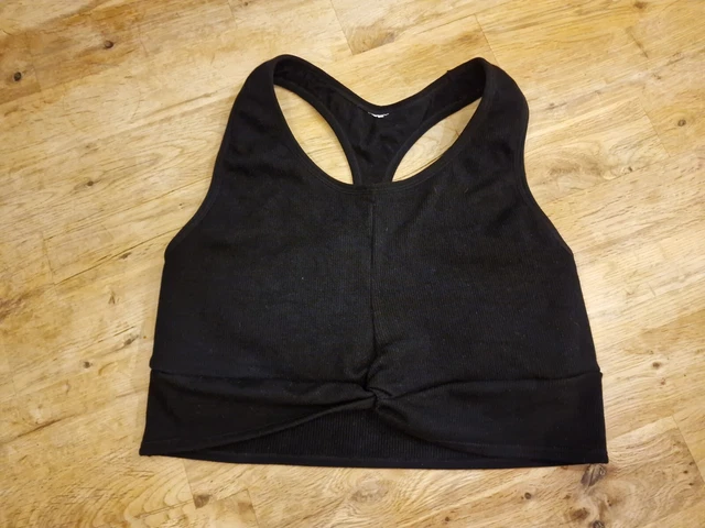 Fabletics Sport BH Top Schwarz Crop