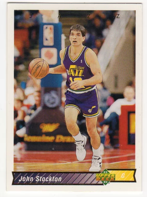 figurina CARD BASKET NBA 1992/93 NEW numero 249 JOHN STOCKTON