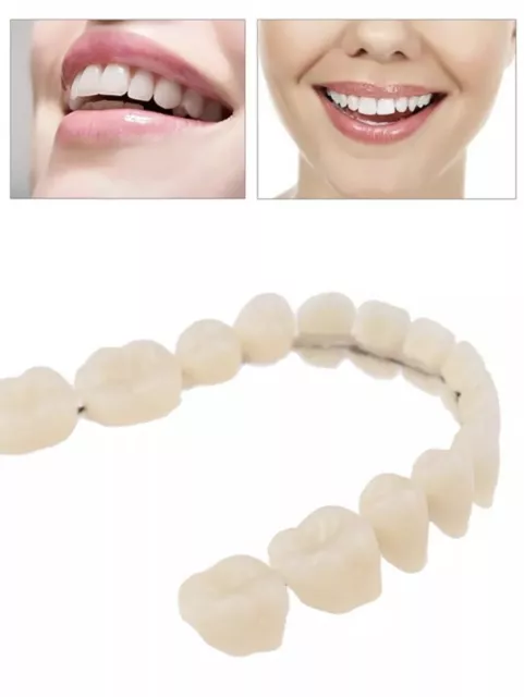 Acryl Zähne Zahnersatz Zahnprothese Gebiss Ober und Unterkiefer 28 Zähne 🦷 ✅ 3