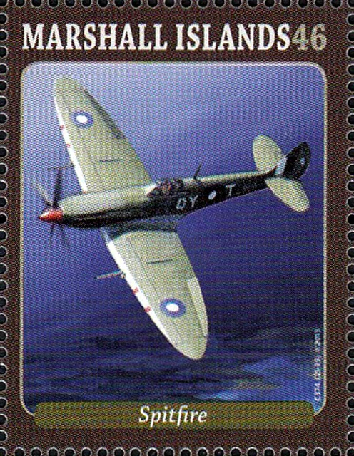 Marshallinseln MNH WWII Flugzeug Raaf Supermarine Spitfire Mk VIII 452 Staffel