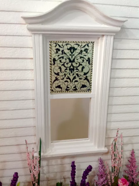 Sea Gless Silhouette Dollhouse Miniature  Stained Glass Window film