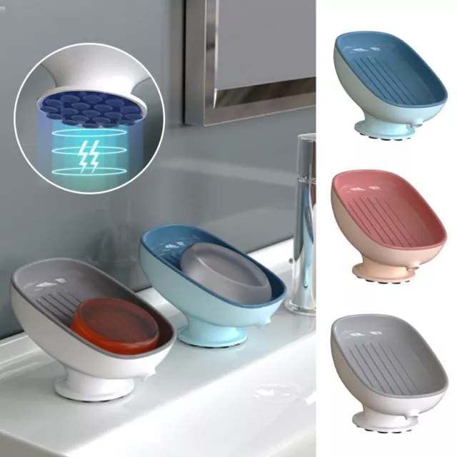 Drenaje Soporte para Jabón Plato Ducha Baño Almacenaje Placa Caja Envas <