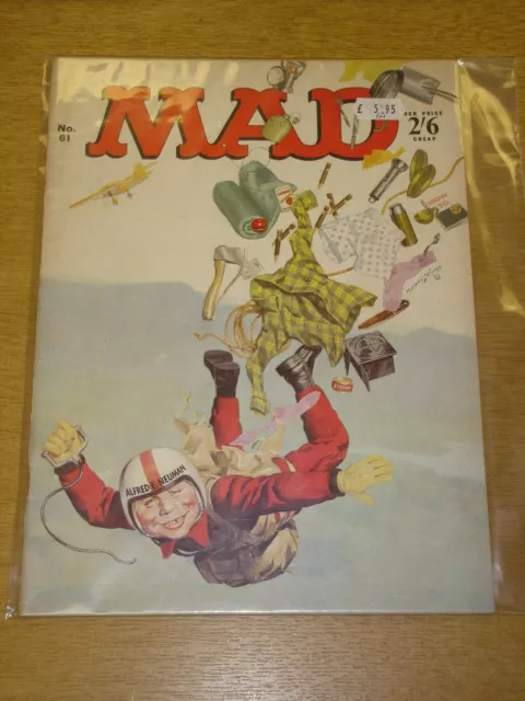 Mad Magazine #61 Fn Thorpe And Porter Uk Magazine