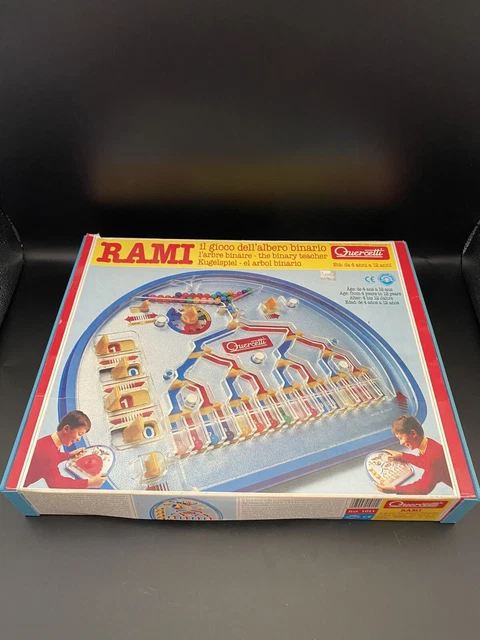 ORIGINAL 1980S LEARNING Coding Game RAMI The Binary Teacher Quercetti ...