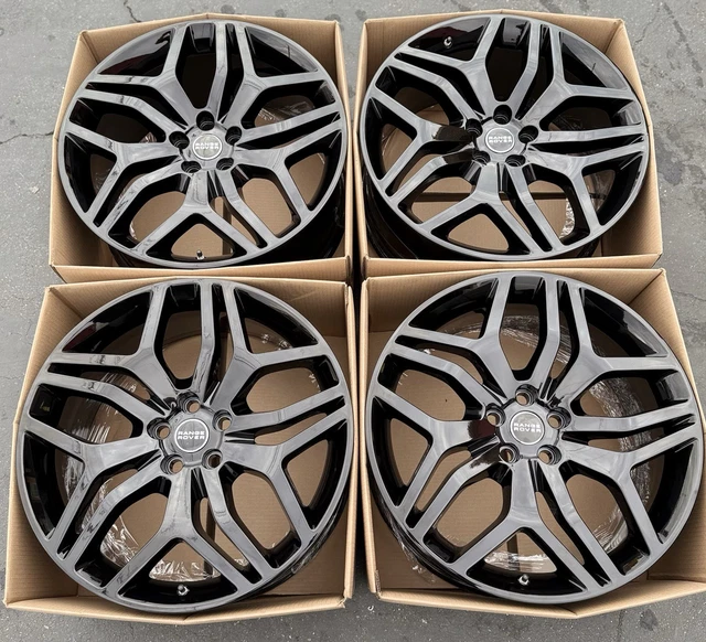 Range Rover Rims Stock 22” LAND ROVER Wheels Gloss Black Range Rover Sport 2017 Factory Oem ...