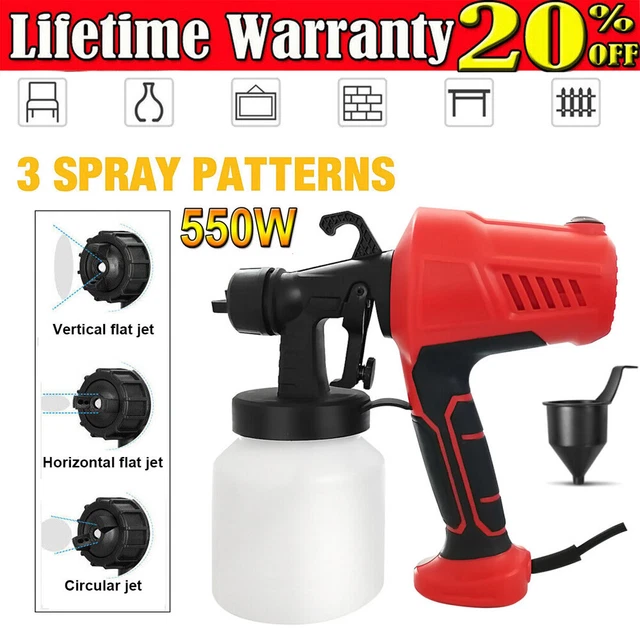 ELECTRIC PAINT SPRAYER 550W Airless Spray Gun Hvlp Handheld Outdoor