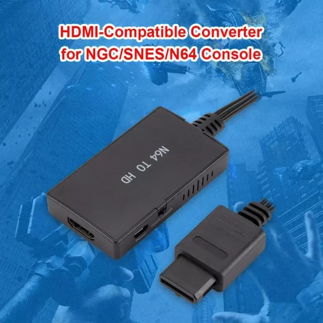 HDMI-Compatible Converter HD TV Video Cable Splitter for Nintendo 64 SNES Game