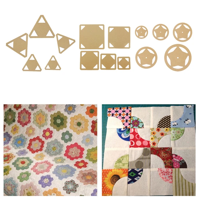 5 Stück Acryl Quilting Vorlagen Schablone DIY Werkzeug Quilten Patchwork Nähen