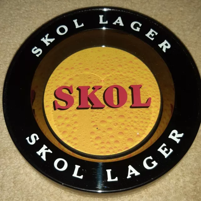 Skol Lager Ashtray Retro Melamine Man Cave Bar Decoration