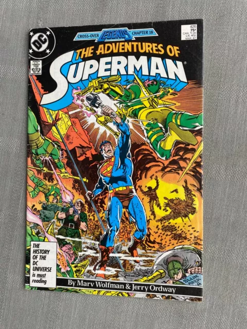 Adventures Of Superman Volume 1 N°426 Vo En Très Bon État / Very Fine