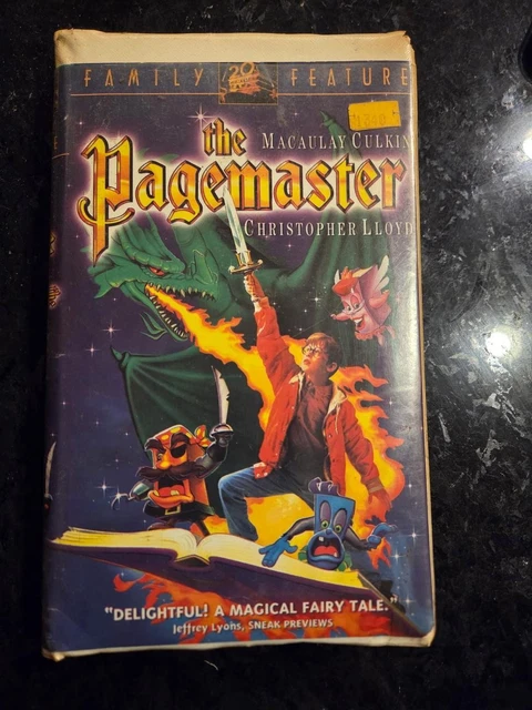 THE PAGEMASTER VHS 1994 Macaulay Culkin Fantasy Adventure Movie £3.13 ...