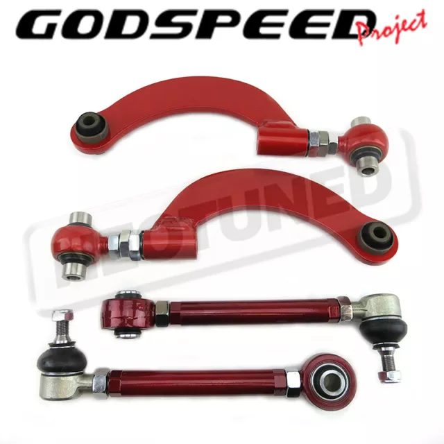 Godspeed Adjustable Rear Upper Control Camber+Toe Arm Kit For Lexus CT200H 11-17