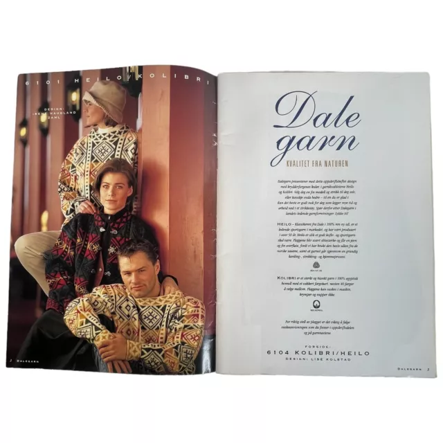 DALEGARN KNITTING PATTERN Book Sweater Dale Of Norway Women Men NR 61 ...