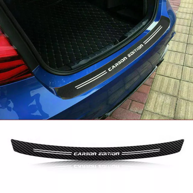 1× Carbon Fiber Rear Bumper Protector Corner Trim Sticker Guard Car Accessories