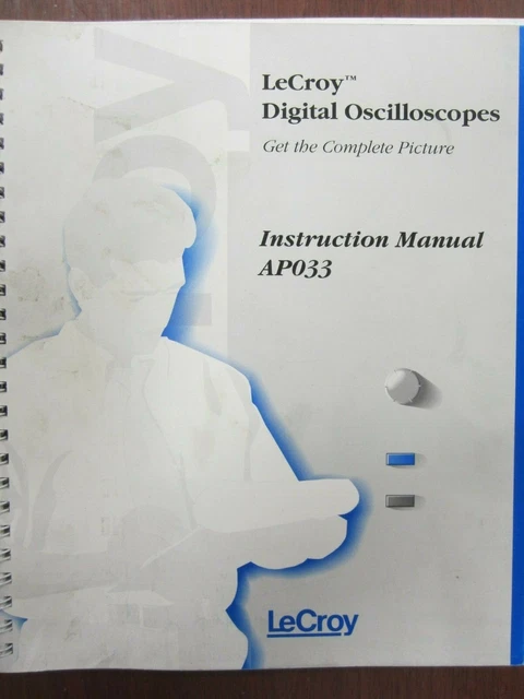 LECROY AP033 ACTIVE Differential Probe Instructions Manual Rev. E EUR ...