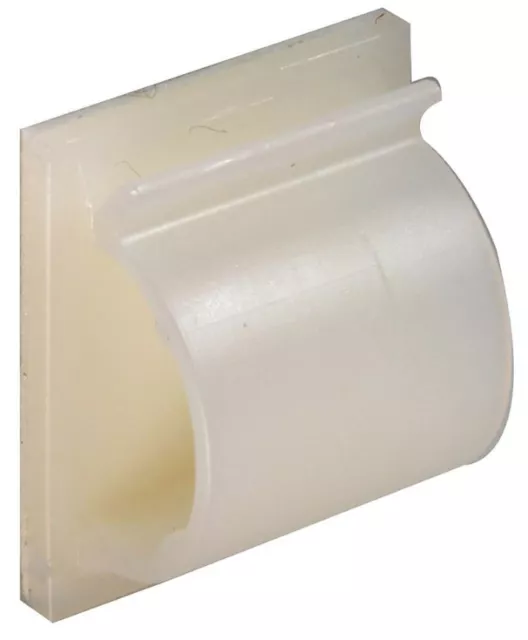 HELLERMANNTYTON - Adhesive Backed Nylon Cable Clamp Natural 14mm 50 Pack