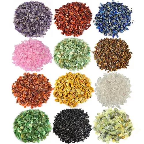 10g- 50g Natural Gemstone Chips Crystal Stone Tumbled Wicca Chakra Jewelry Craft 2