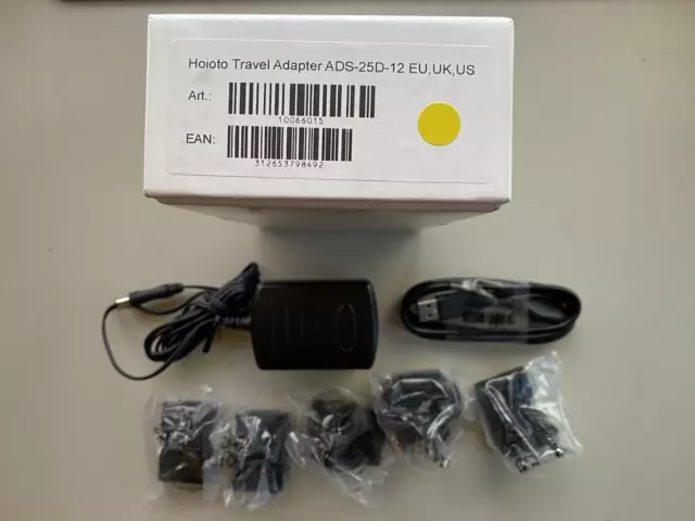 Hoioto Travel Adapter ADS-25D-12 EU,UK,US Festplattennetzteil Seagate