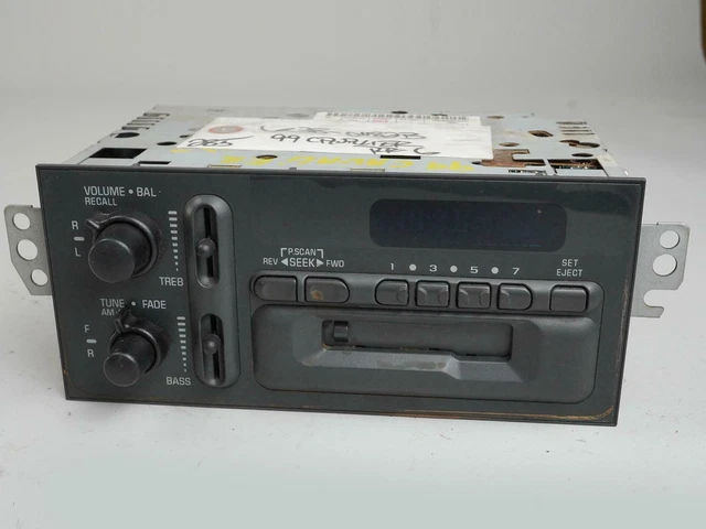 1997 98 99 2002 Chevrolet Cavalier Am Fm Radio Audio Cassette Receiver Wo Code