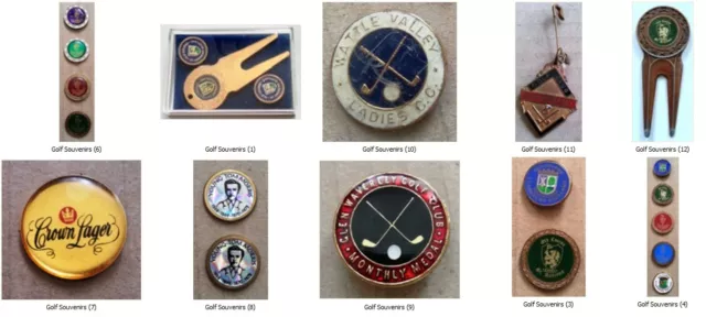 ST. ANDREWS Souvenir GOLF Accessories - Ball Markers / Divot Tools / Medallions