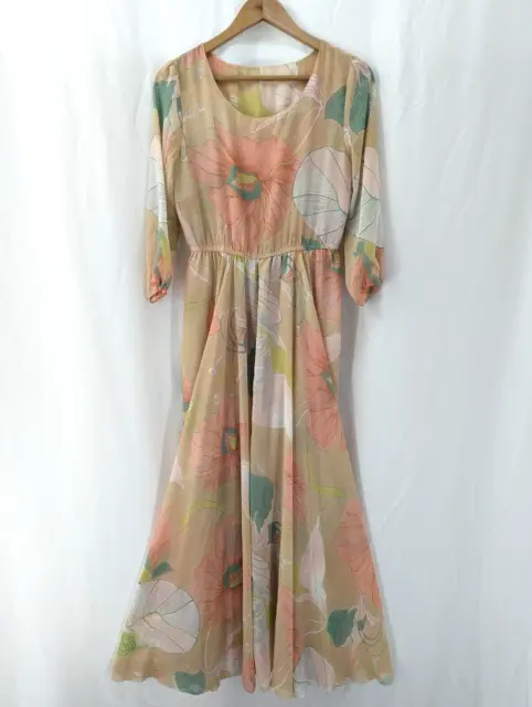 Chicwish Women's Size M Dress Spring Scenery Floral Maxi