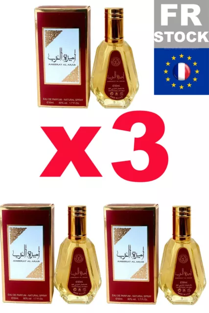 Packs de 3 Eau de Parfum Ameerat Al Arab 50mL Fragrances - Asdaaf Perfumes Dubaï