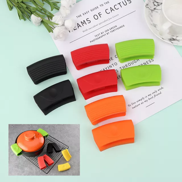 Grip Silicone pot Holder Sleeve Pot Glove Pan Handle Cover Grip Kitchen Tool ❤HA