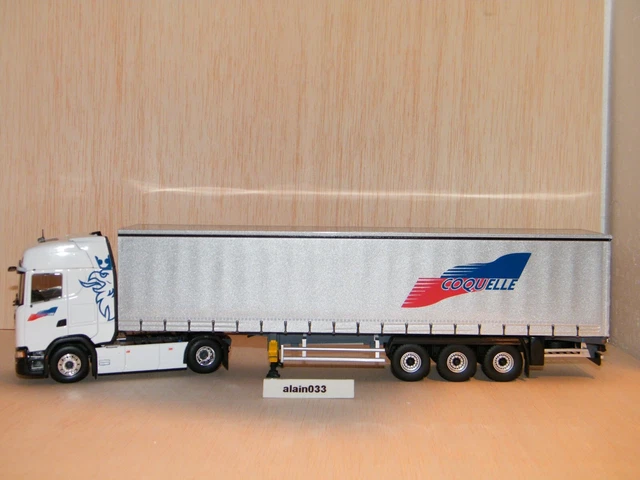 Modèle Réduit Scania R450 Avec Remorque Tautliner - Échelle 1/43 - Eligor Réf. 117592 - Neuf