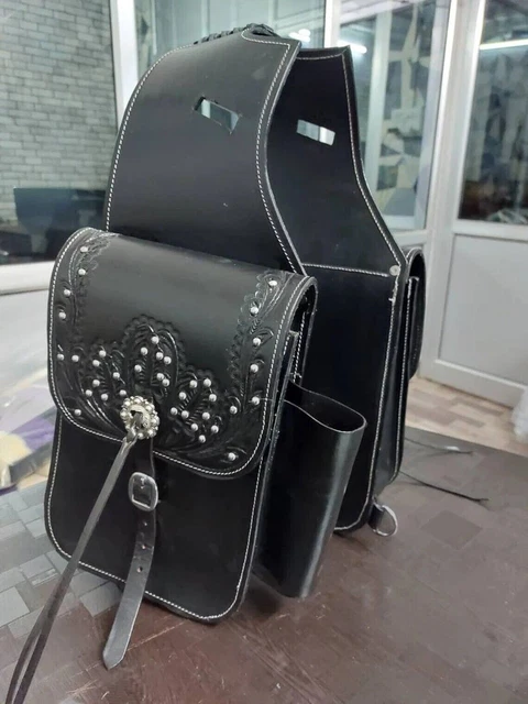 Sacoche De Selle Western En Cuir Véritable Pour Cheval – Ridex, Livraison Gratuite