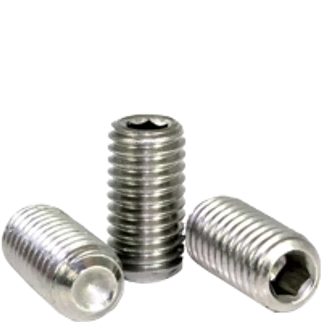 3/8"-16 x 3/4" Socket Set Screws, 18-8 Stainless A2, Cup Point, Coarse, Qty 25