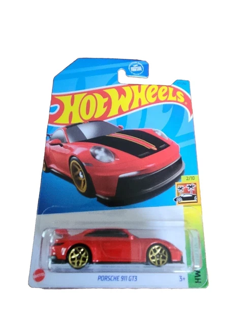 Voiture Miniature Hot Wheels Porsche 911 GT3 Noire - Série HW Race Day 2025 - Échelle 1:64 - Neuf