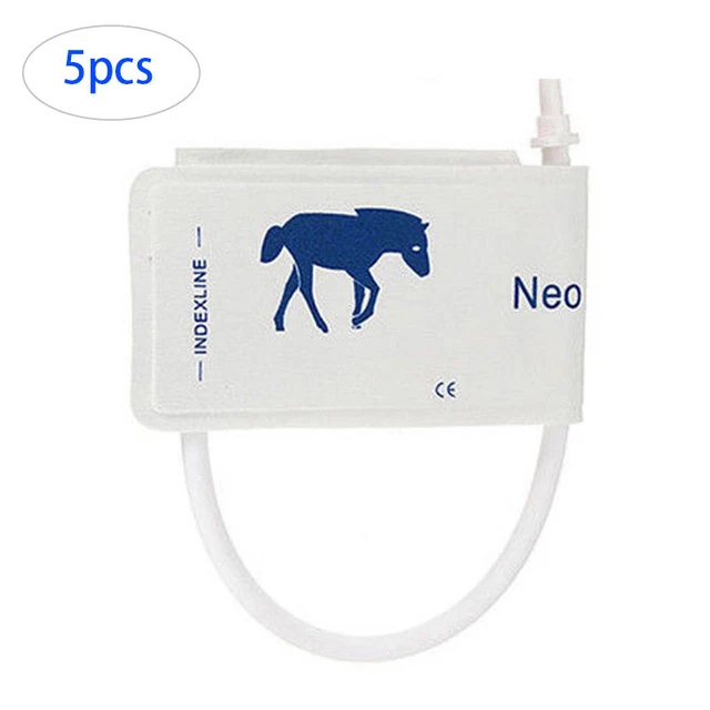 5pcs,Animal Specific Disposable One-Tube Blood Pressure Cuff For Horse