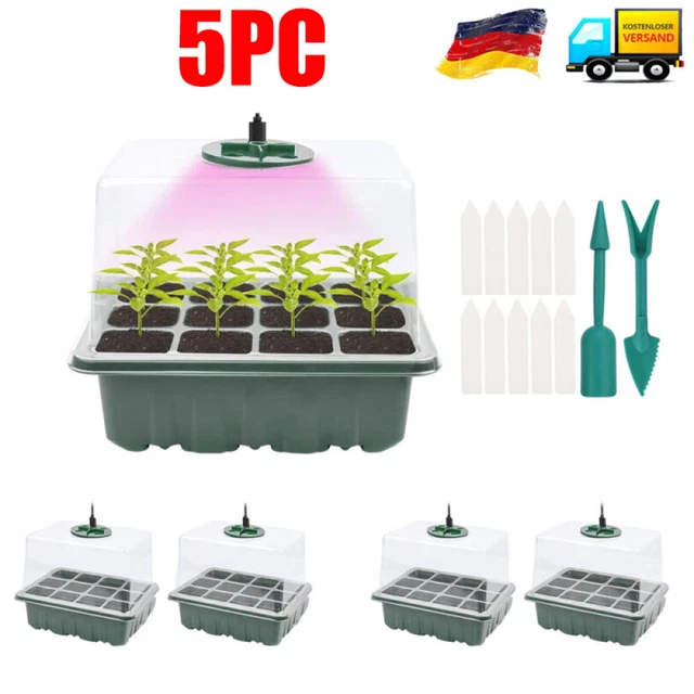 Bstrip Mini Zimmergewächshaus Mit Wachstumslicht – 60,5x39,9x52,1 Cm, Reißfeste Abdeckung, Timer